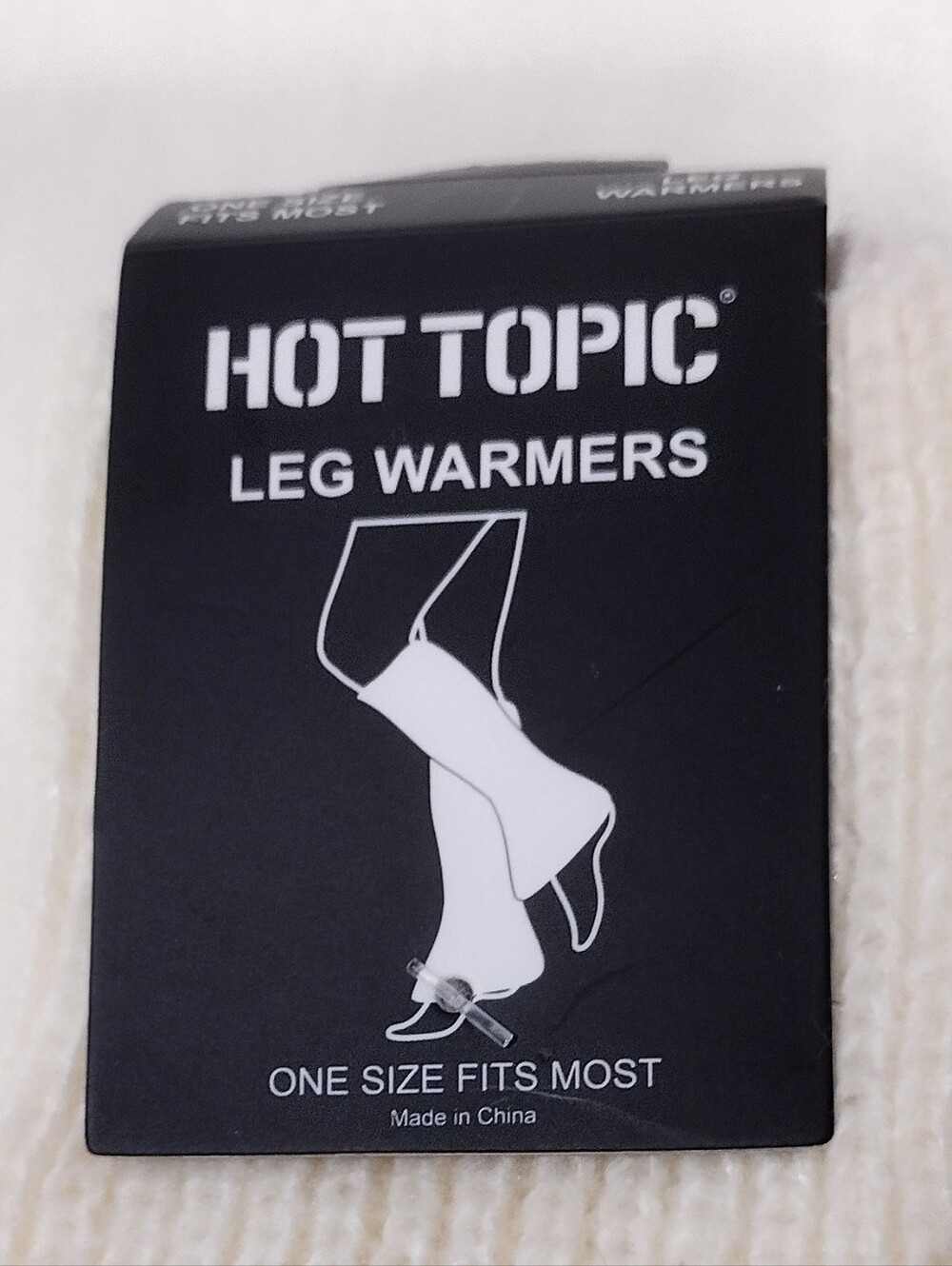 Hot Topic White Leg Warmers - Classic Knit